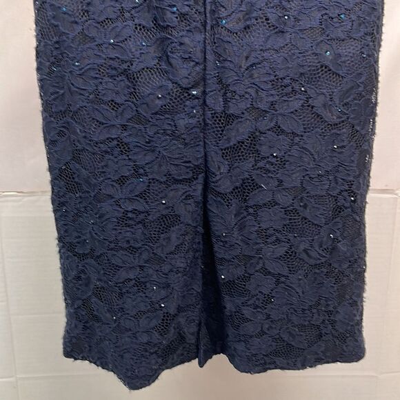 La Femme Lace and sequins formal midi dress size 8 - Picture 11 of 15